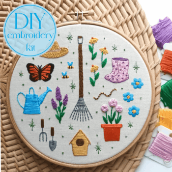 DIY embroidery kit for beginners - Flower garden