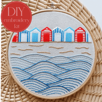 DIY embroidery kit for beginners - Beach breeze