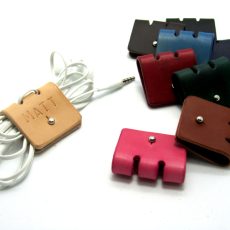 cabletidy Personalised handmade Leather Cable Organizer