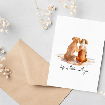 Life Is Better With You Card – Valentine's Day Card