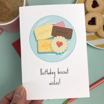 Birthday Biscuit Wishes Card