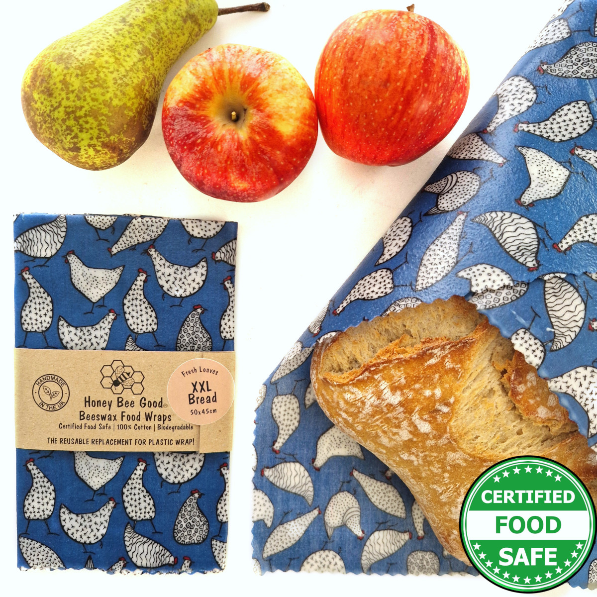 XXL Beeswax Bread Wrap | Blue Hens
