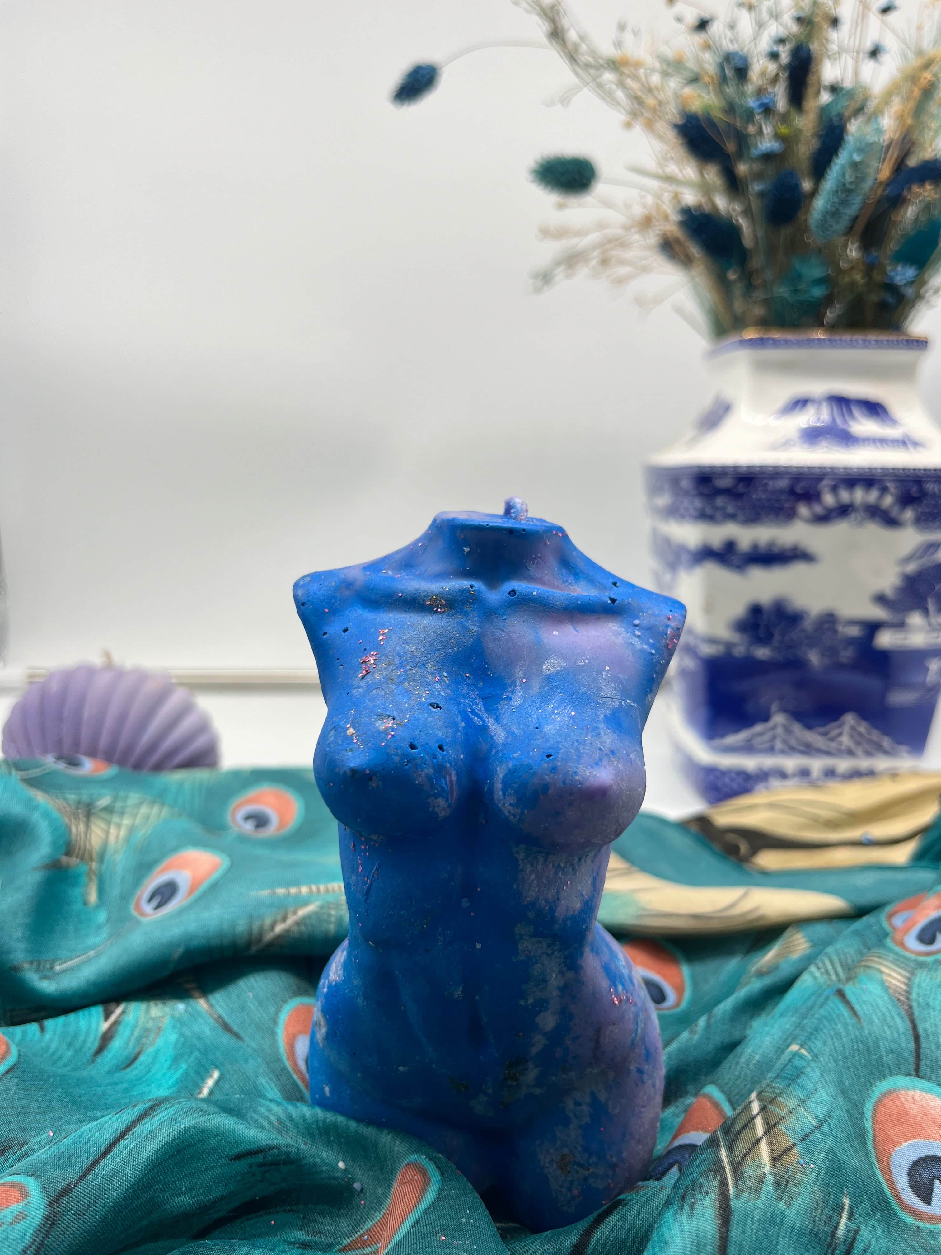 XL Gia, Female Woman Body Torso Candle, Celestial Collection