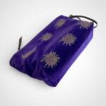 Purple Sun and Moon Velvet Makeup Bag