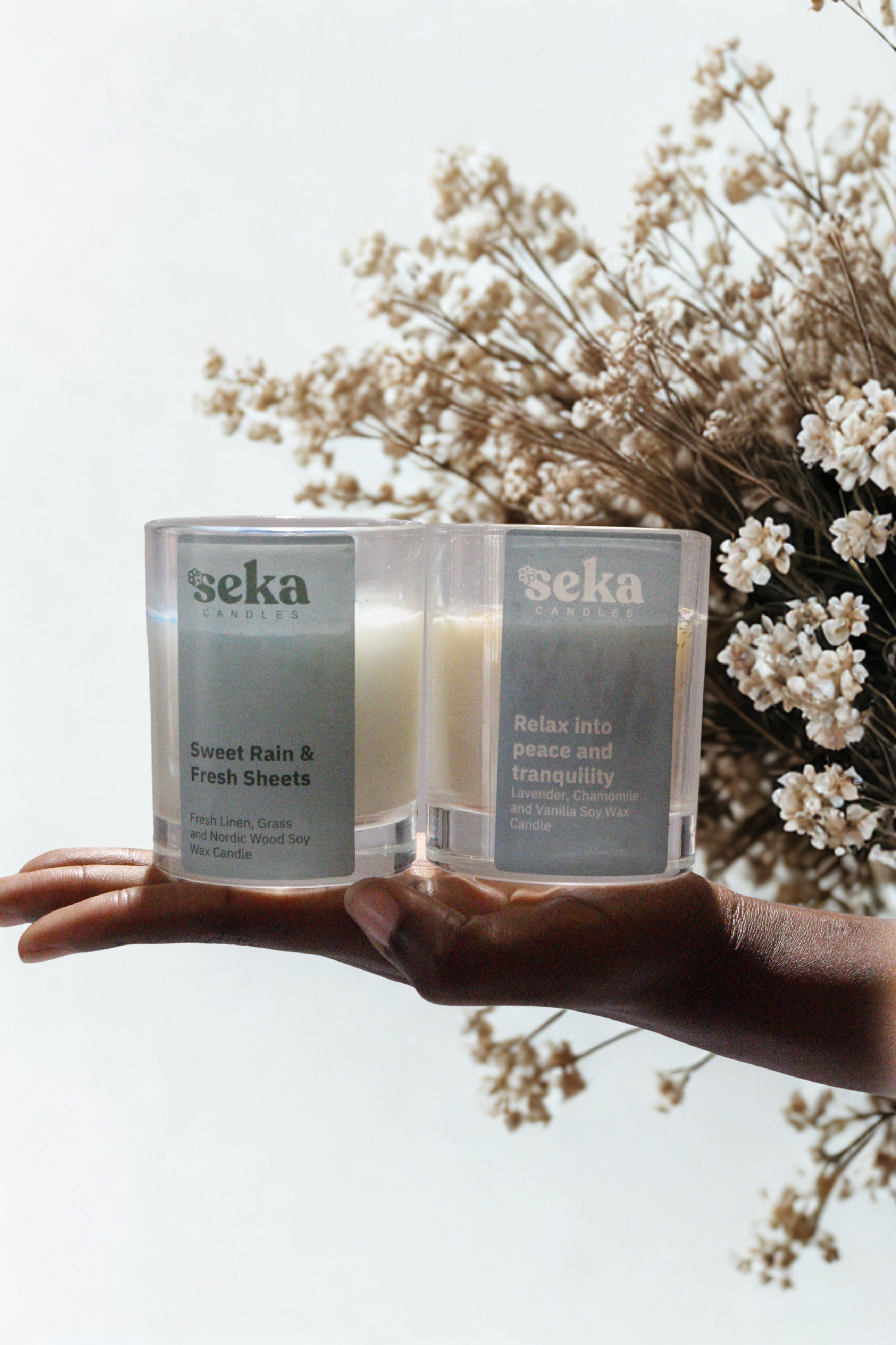 Sweet Rain and Fresh Sheets- Soy Wax Candle