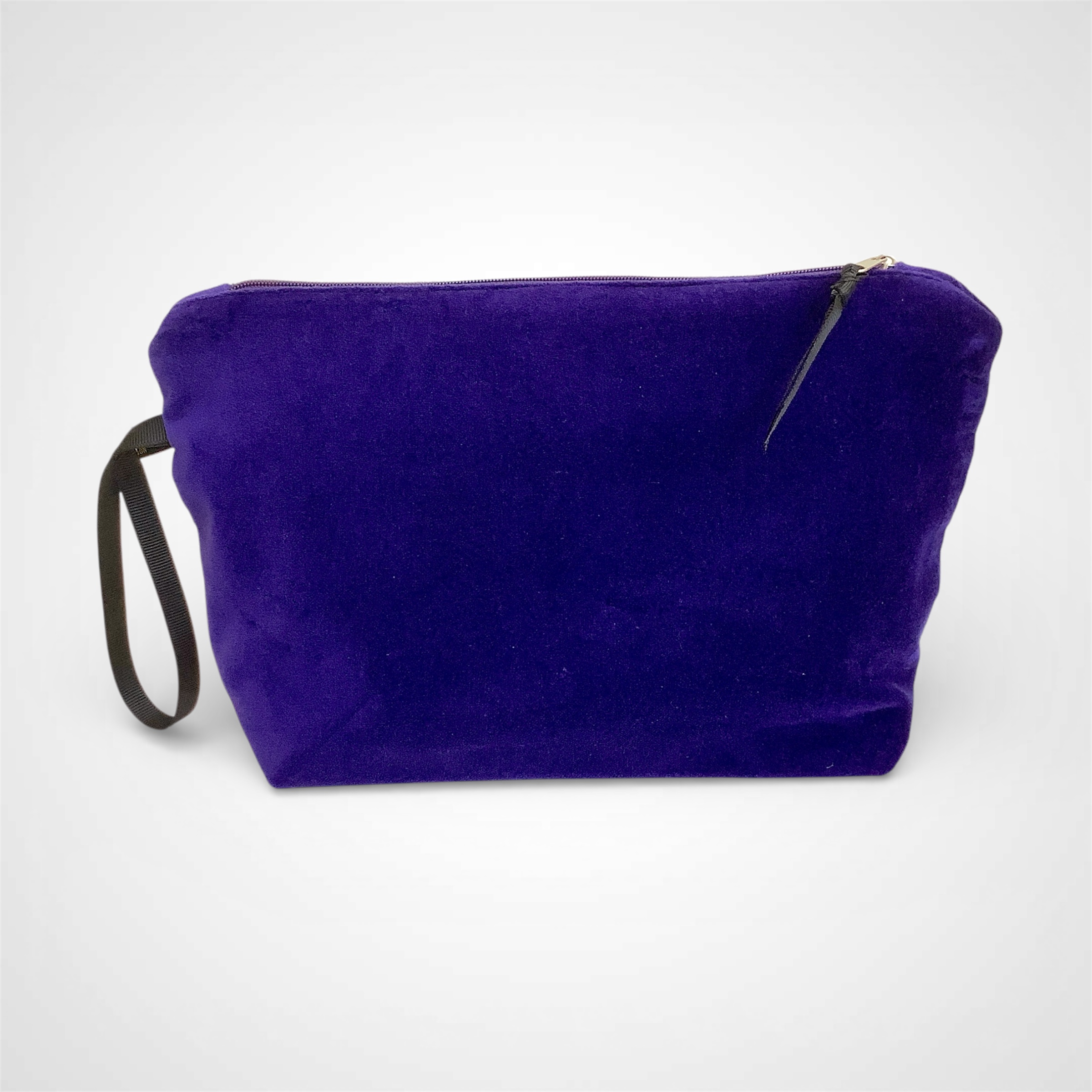 Purple Sun and Moon Velvet Makeup Bag