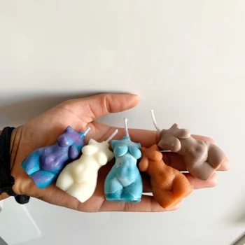 Mini Dahlia Plus Size Woman Body Torso Candle