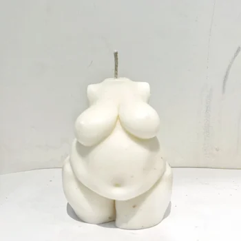Ophelia Plus Size Woman Torso Candle