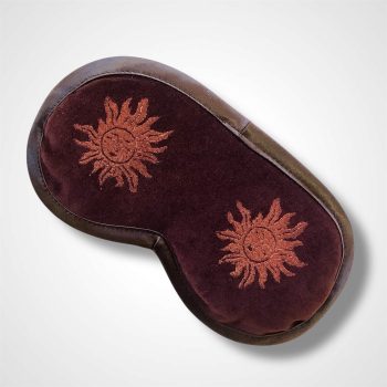 Brown Velvet Sun Eye Mask