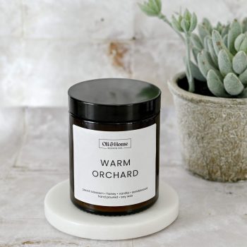 Warm orchard soy candle
