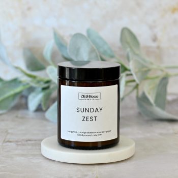Sunday Zest Soy Candle - Bergamot, Orange Blossom and Ginger
