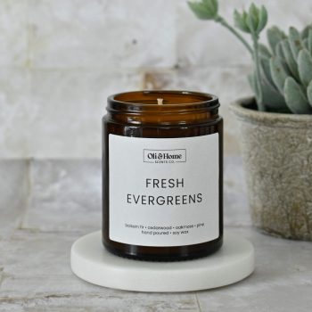 Fresh Evergreens Soy Candle - Pine, Cedarwood and Oakmoss