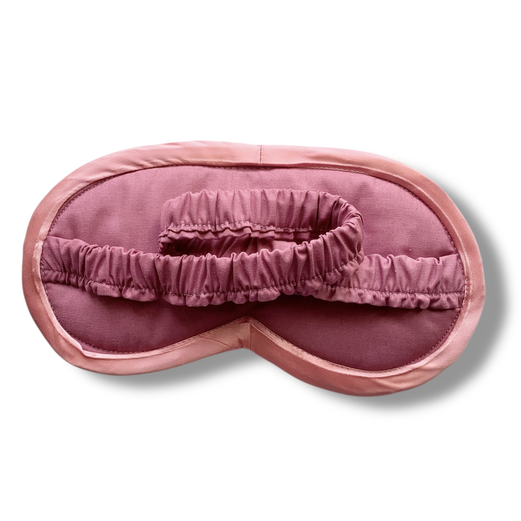 Dusty Pink Linen Lotus Flower Lavender Eye Mask