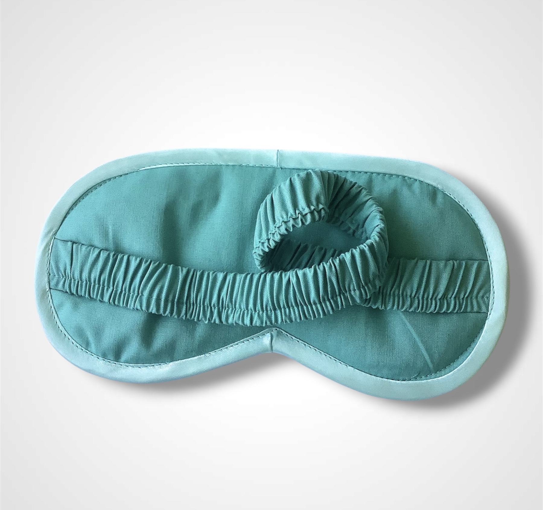 Sage Green Magnolias Linen Lavender Eye Mask