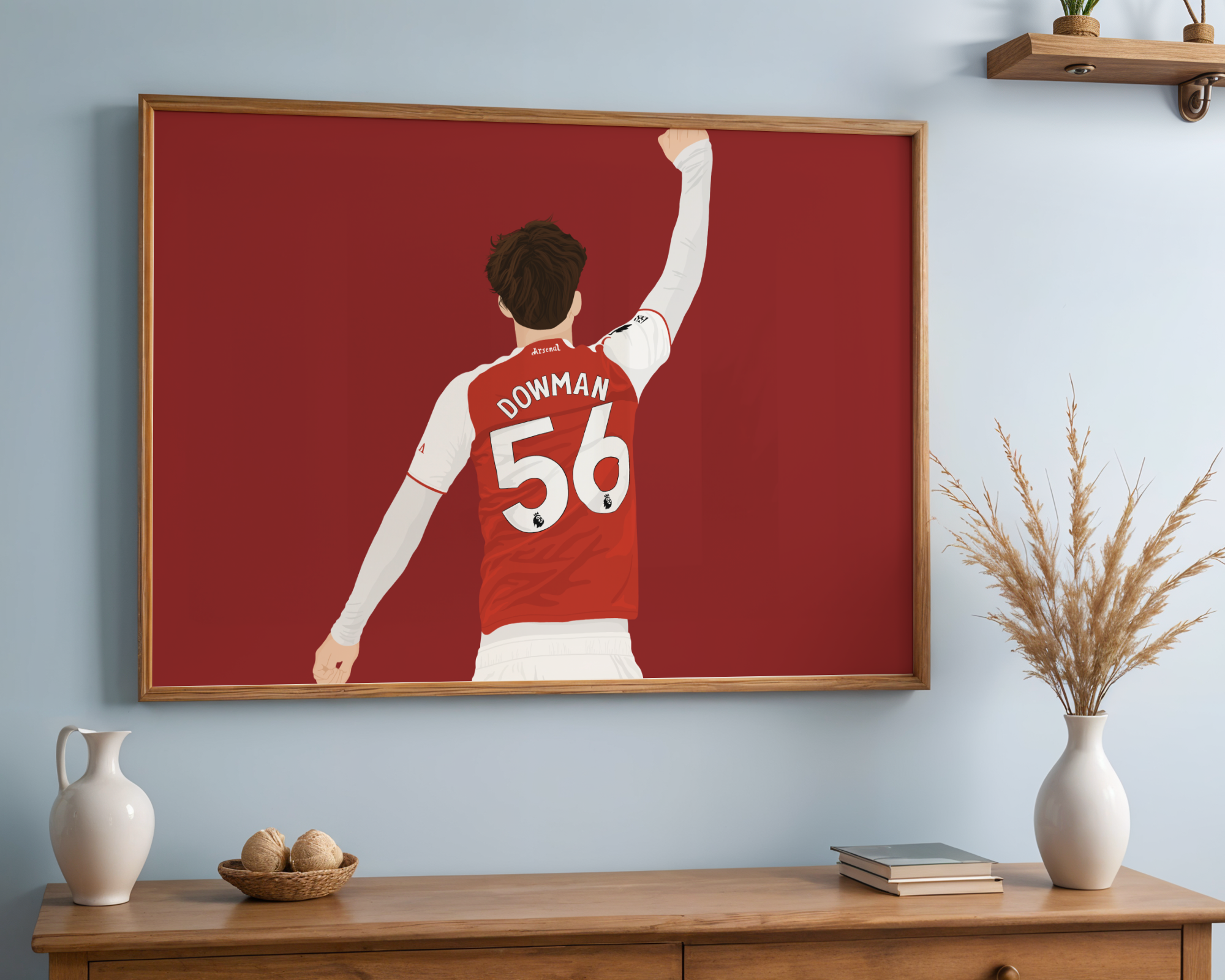 Max Dowman Art Print - Hand-Drawn Football Wall Art