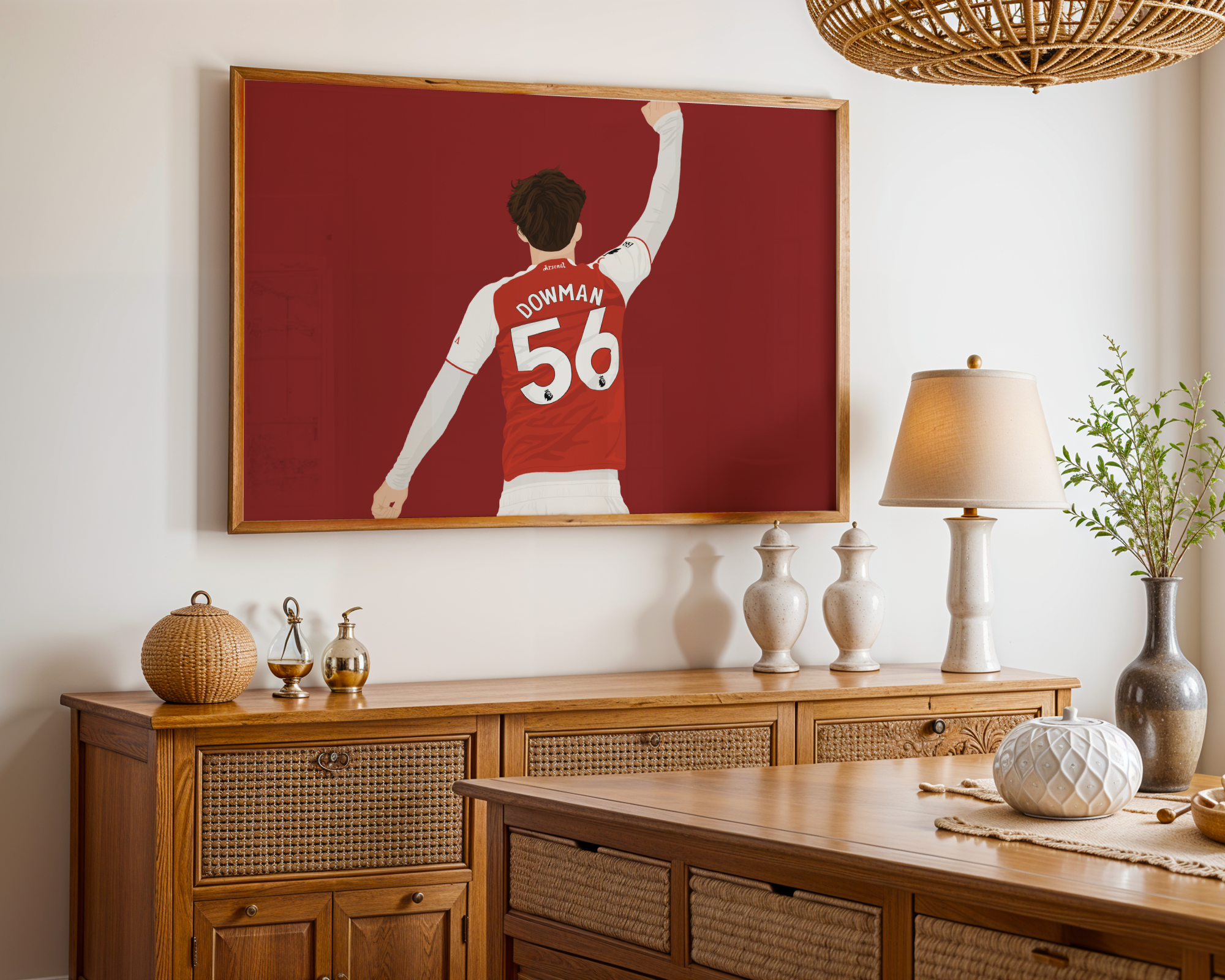 Max Dowman Art Print - Hand-Drawn Football Wall Art
