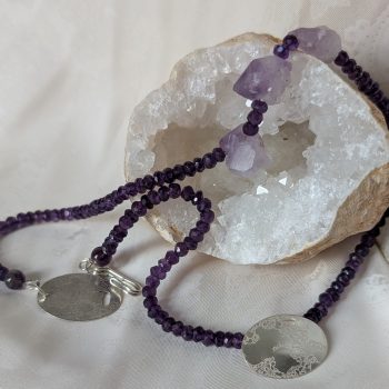 Chunky amethyst necklace