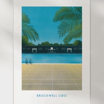 Art Print Brockwell Lido