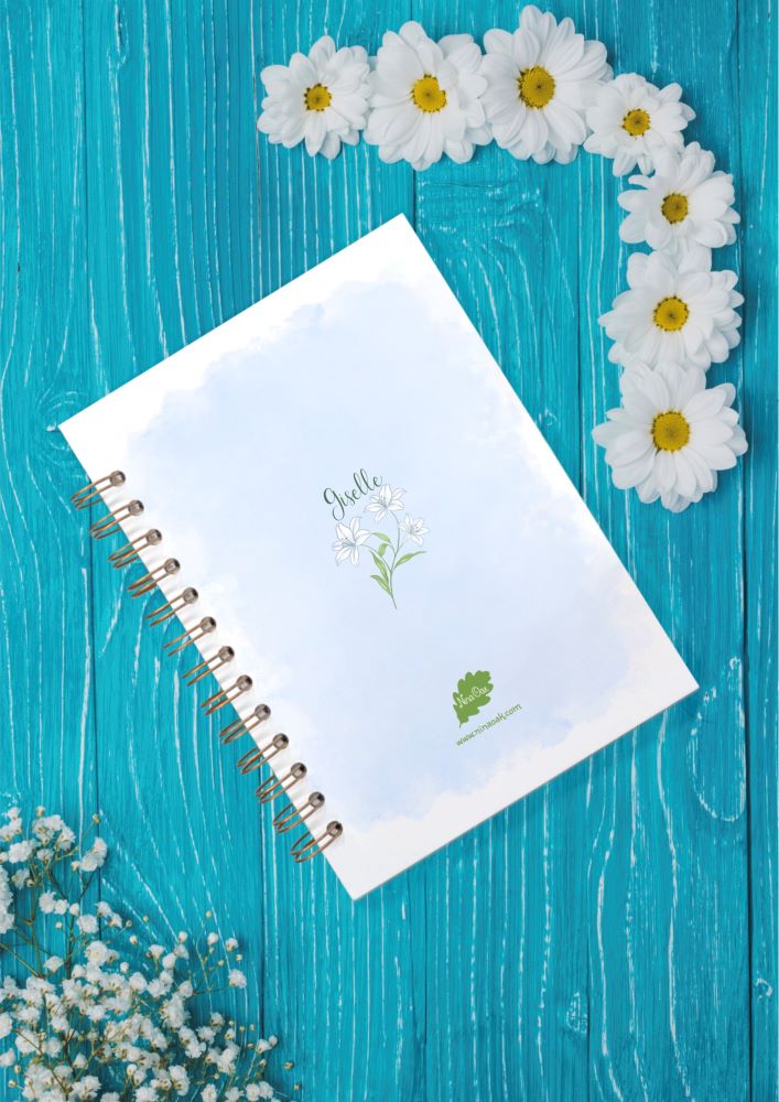 Handcrafted Spiral Notebook Theme Ballet Giselle