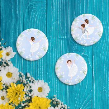 Giselle Pin Buttons - Set of 3