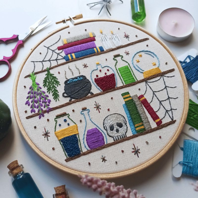 DIY embroidery kit for beginners - Notions and potions