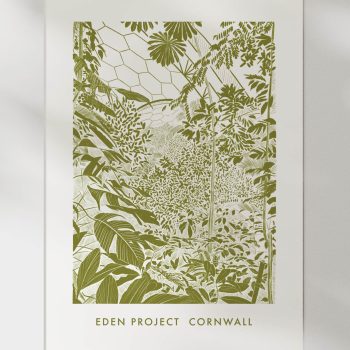 Art Print Eden Project - hand drawn illustration