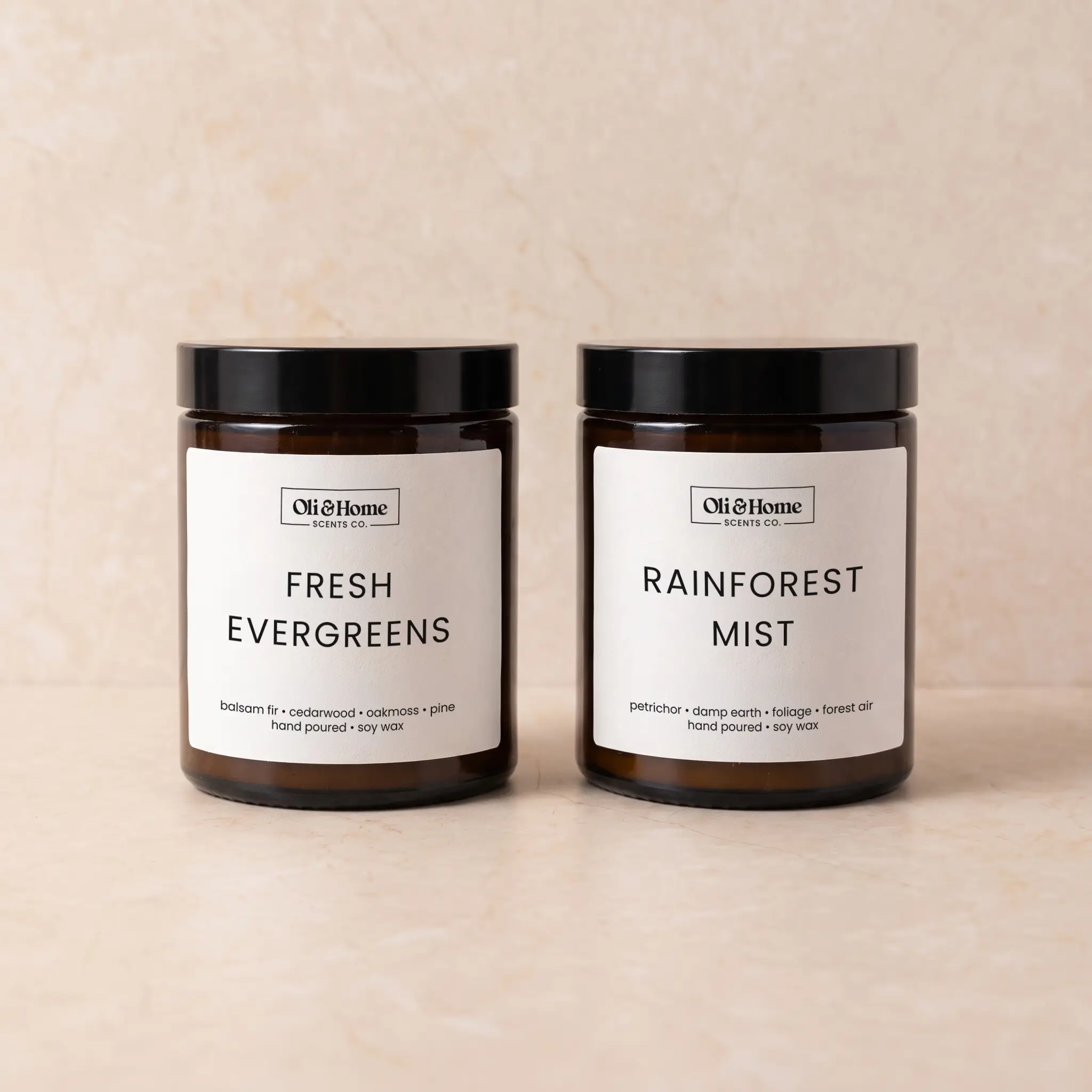 Pine and Forest Candle Gift Set by Oli and Home