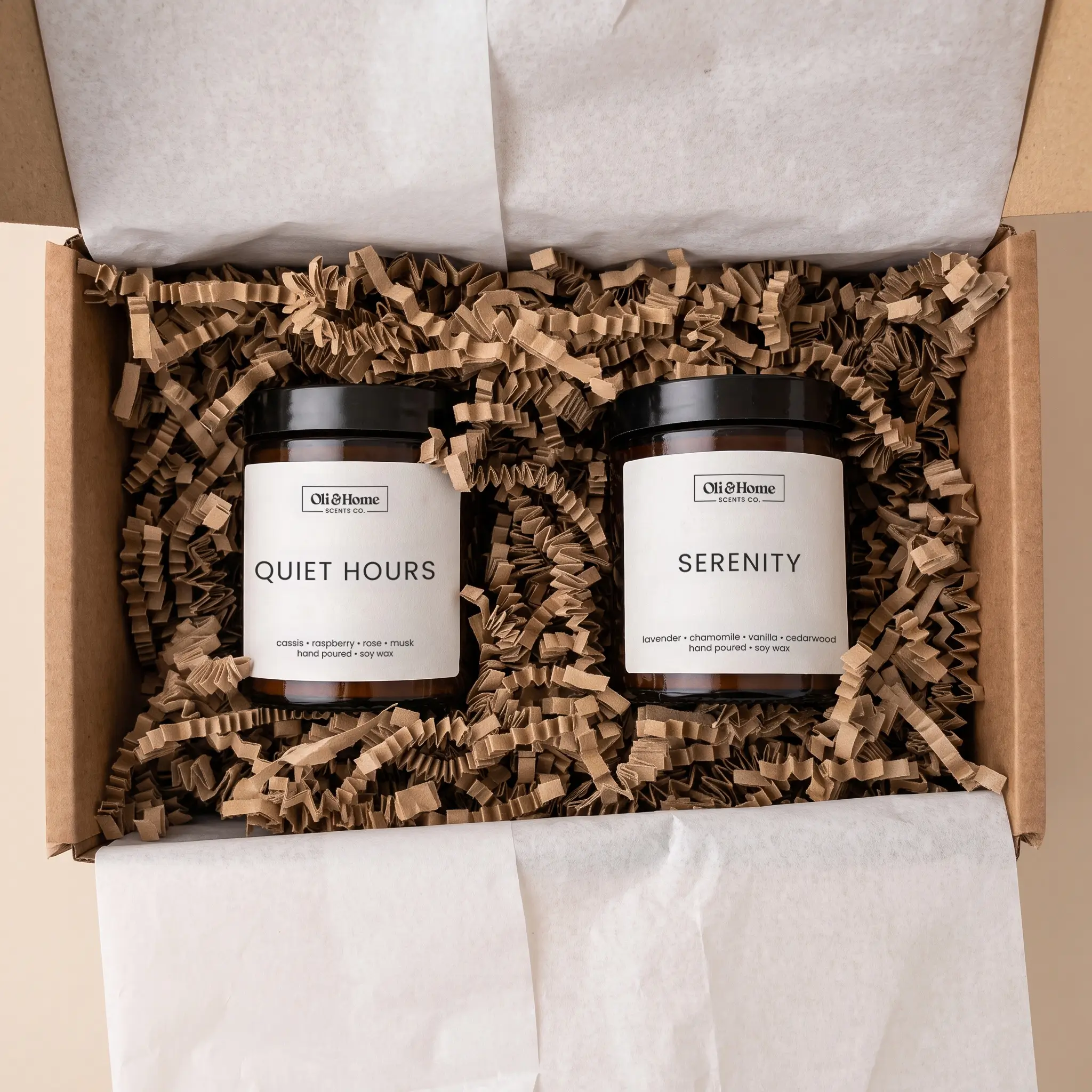 The slow evening candle gift set
